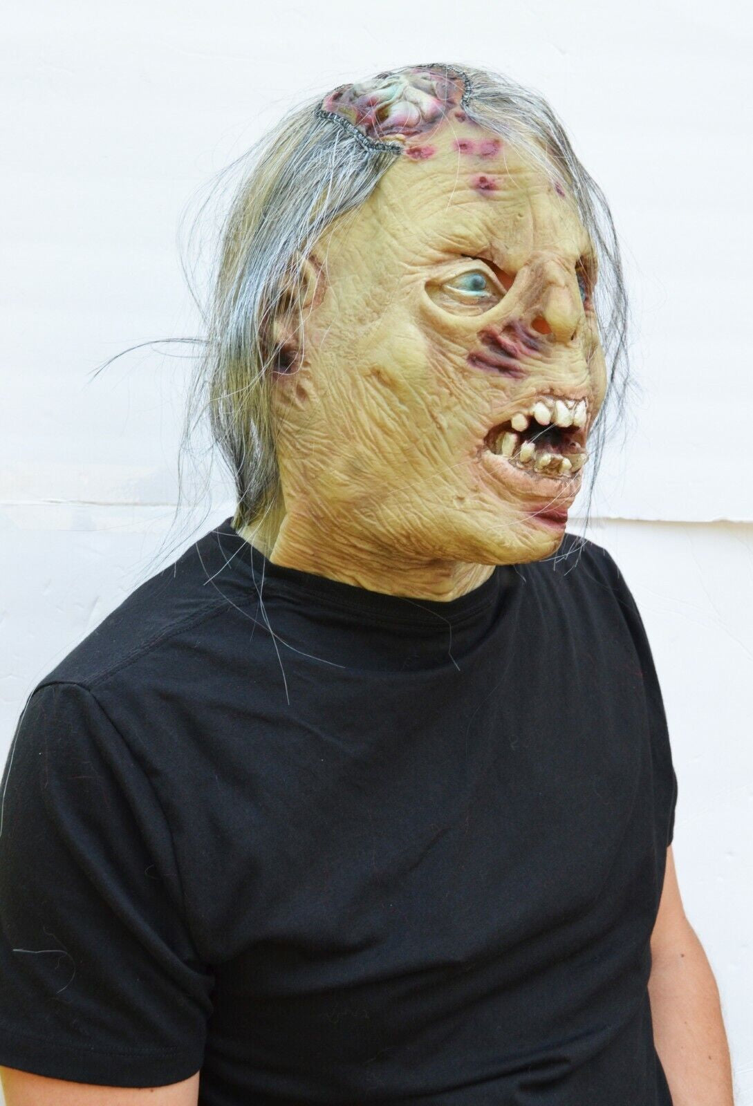 Zombie Halloween Mask Walking Zombie Rotting Dead Decaying Latex with Chest