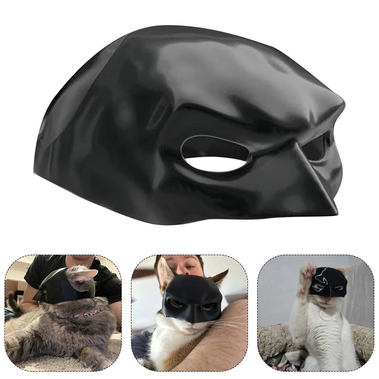 Funny Cat Bat Mask Halloween Puppy Hood Pet Cosplay Hat Small Dog Party Costumes