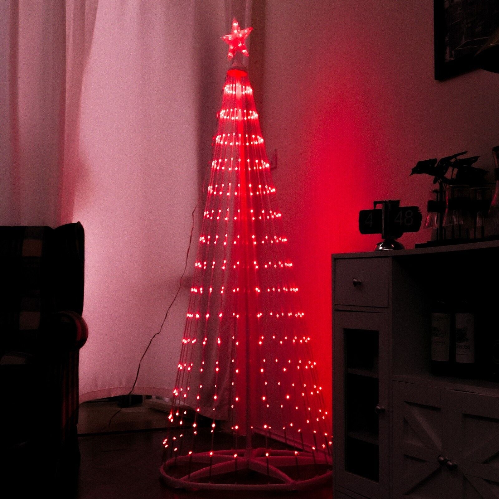 370 LED Lights Show Christmas Tree Cone Outdoor Xmas Home Yard Decor Multicloor