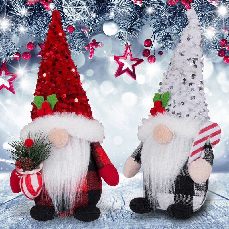 New Christmas Faceless Gnome Santa Xmas Plush Doll Kids Gift Home Decoration