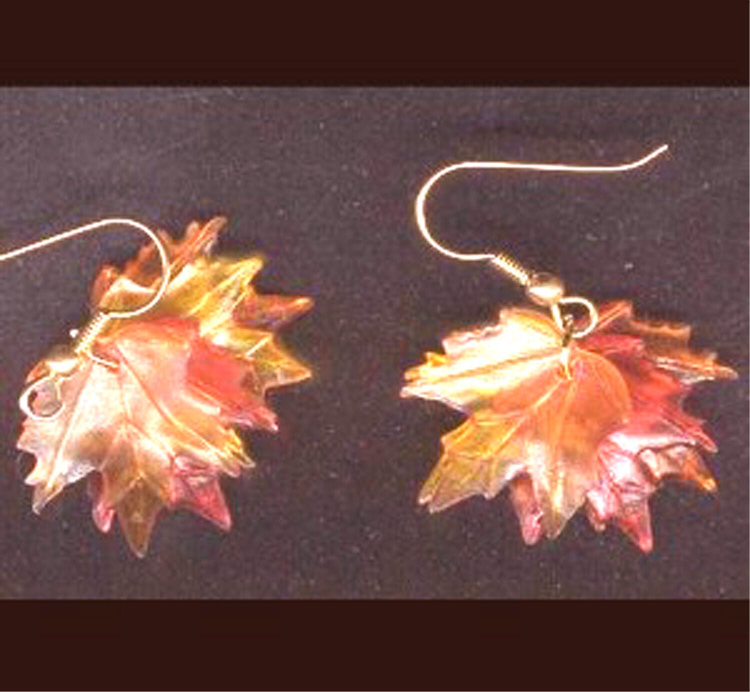 Fall Autumn Tree MAPLE LEAF LEAVES EARRINGS Thanksgiving Holiday Canada Jewelry