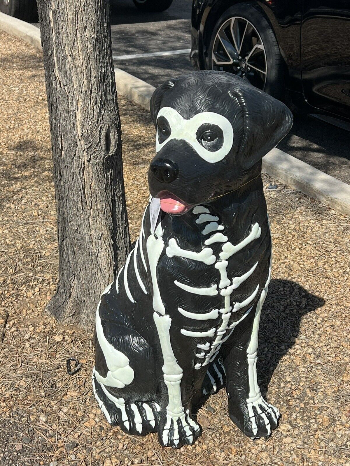 Black Lab Halloween Dog Blow Mold 2024 Home Depot Labrador 2.5 Ft Glow in Dark