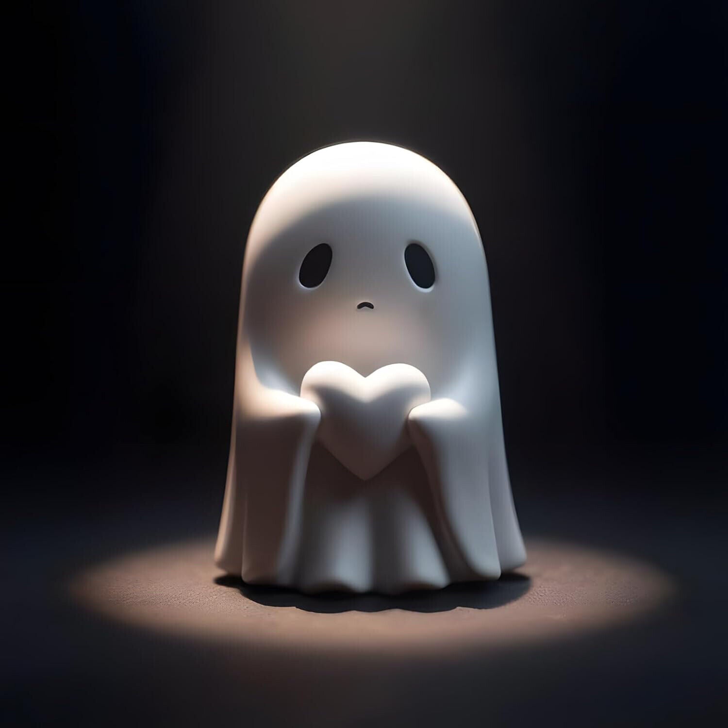 Halloween Cute Ghost Figurine Spooky Resin Statue Decoration Home Tabletop Decor