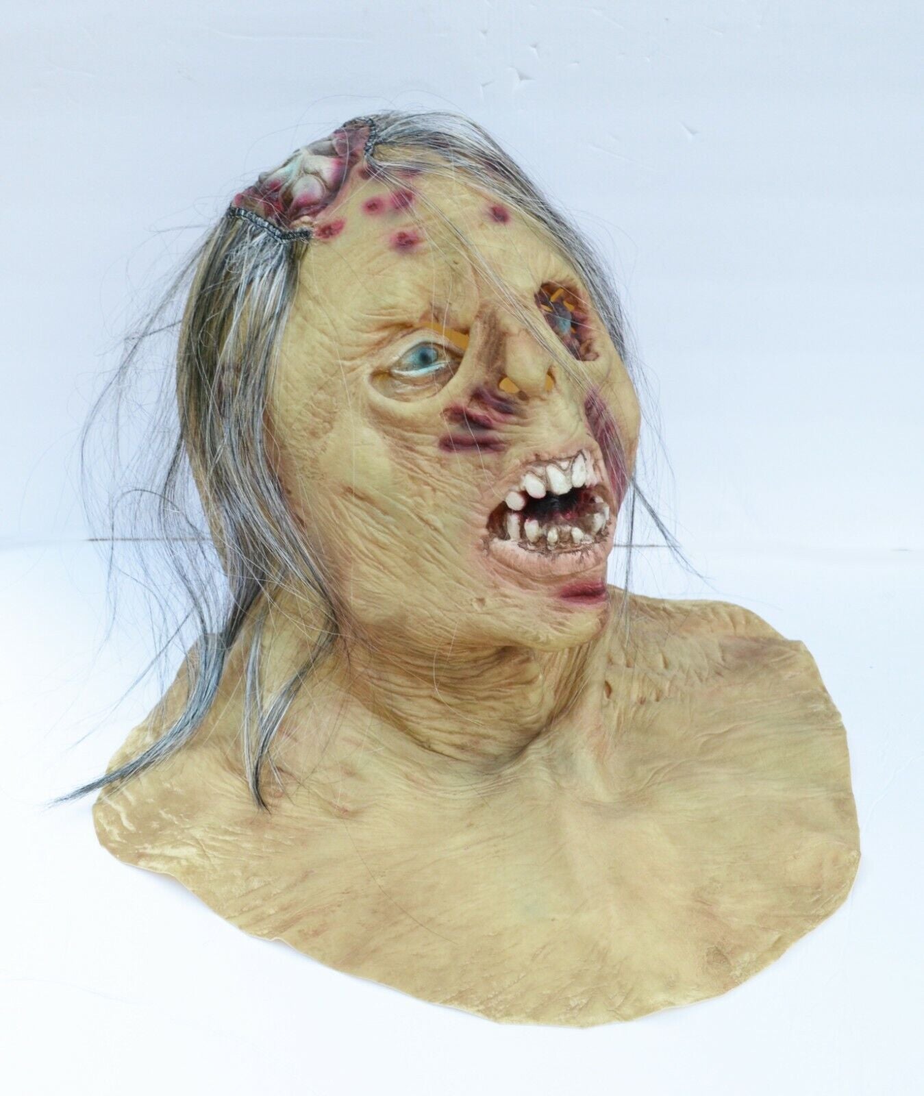 Zombie Halloween Mask Walking Zombie Rotting Dead Decaying Latex with Chest