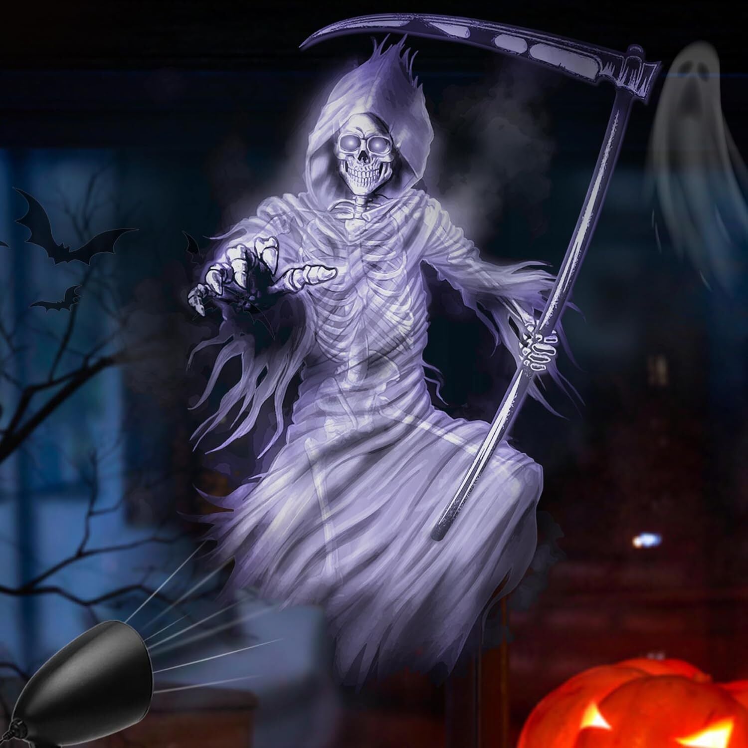 3D REAPER Halloween Projector Lights Outdoor Indoor Spooky Halloween Decoration