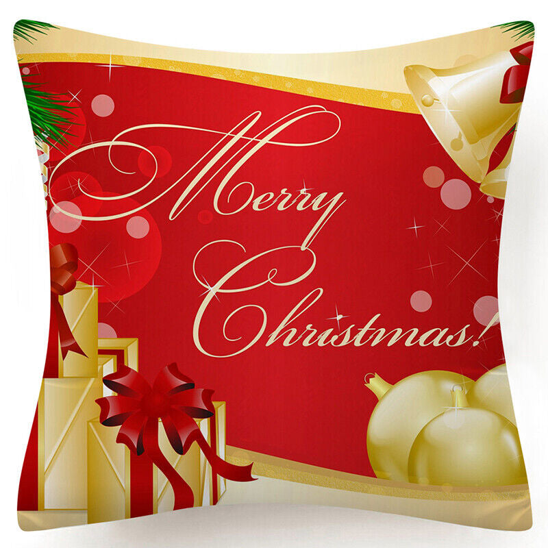 Throw PILLOW COVER Christmas Gift Decorative Xmas Two-Sided Cushion Cases 18X18"