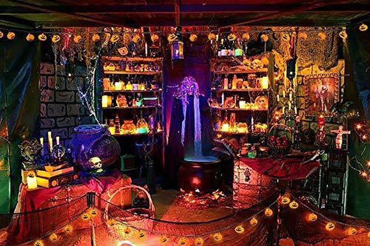 Halloween Solar Powered LED Jack O Lantern String Light 40 LED Pumpkin Light US