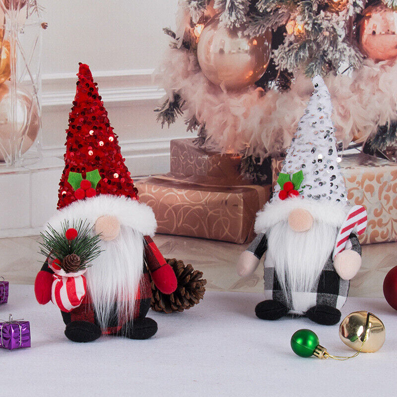 New Christmas Faceless Gnome Santa Xmas Plush Doll Kids Gift Home Decoration