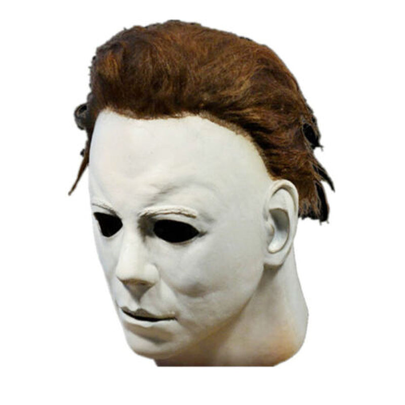 Michael Myers Mask Halloween Full Head Scary Horror Murderer Cosplay-Adult Size