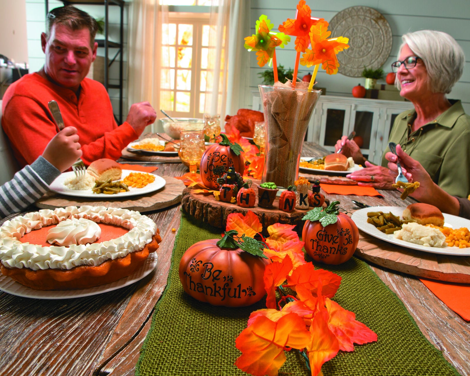 "Give Thanks" Thanksgiving Blocks, Home Decor, 6 Pieces, Fall Decorations