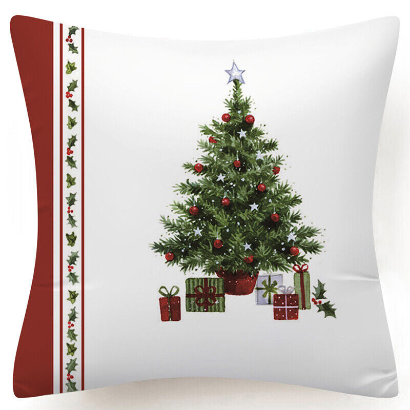Throw PILLOW COVER Christmas Gift Decorative Xmas Two-Sided Cushion Cases 18X18"