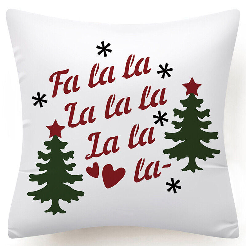 Throw PILLOW COVER Christmas Gift Decorative Xmas Two-Sided Cushion Cases 18X18"