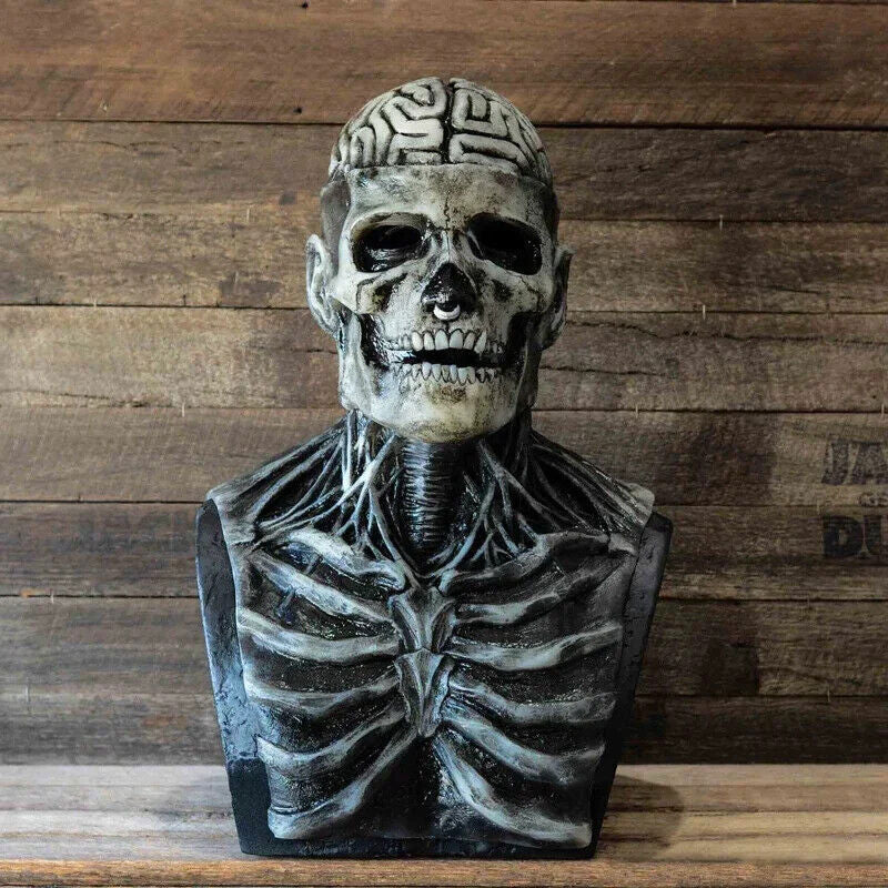 Halloween Skeleton Scary Mask Skull Full Head Cosplay Costume Horror Prop & Hat