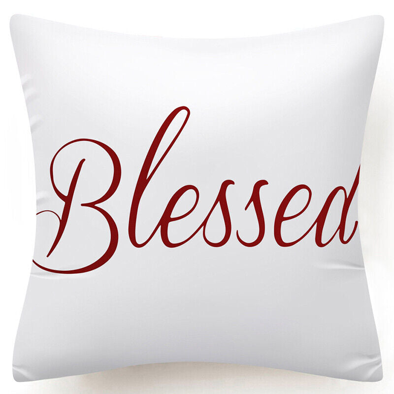 Throw PILLOW COVER Christmas Gift Decorative Xmas Two-Sided Cushion Cases 18X18"