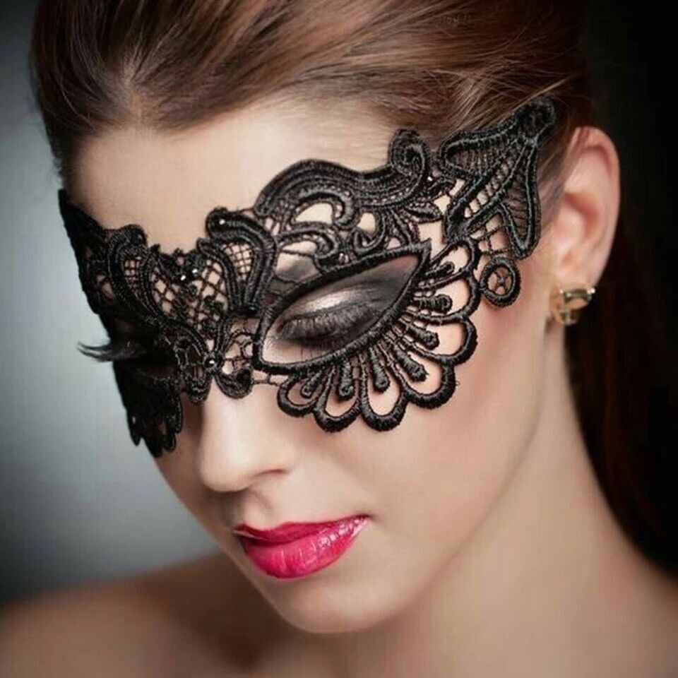 1Pc Black Lace Mask Sexy Masquerade Eye Face Eyemask Women Party Halloween Hot