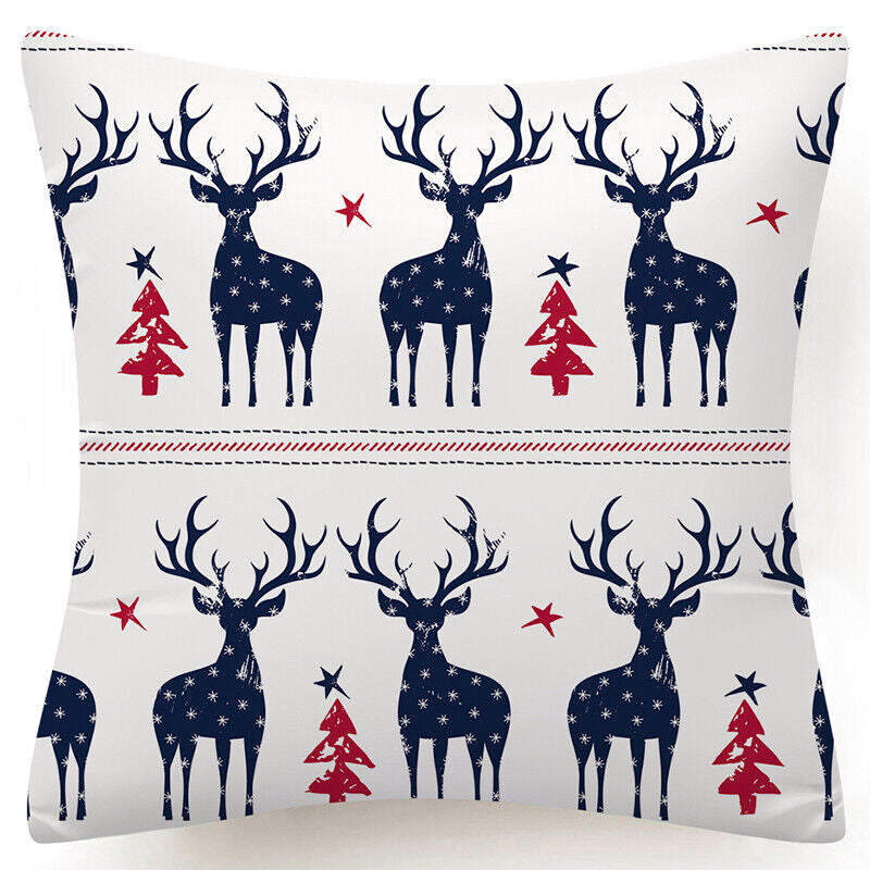 Throw PILLOW COVER Christmas Gift Decorative Xmas Two-Sided Cushion Cases 18X18"