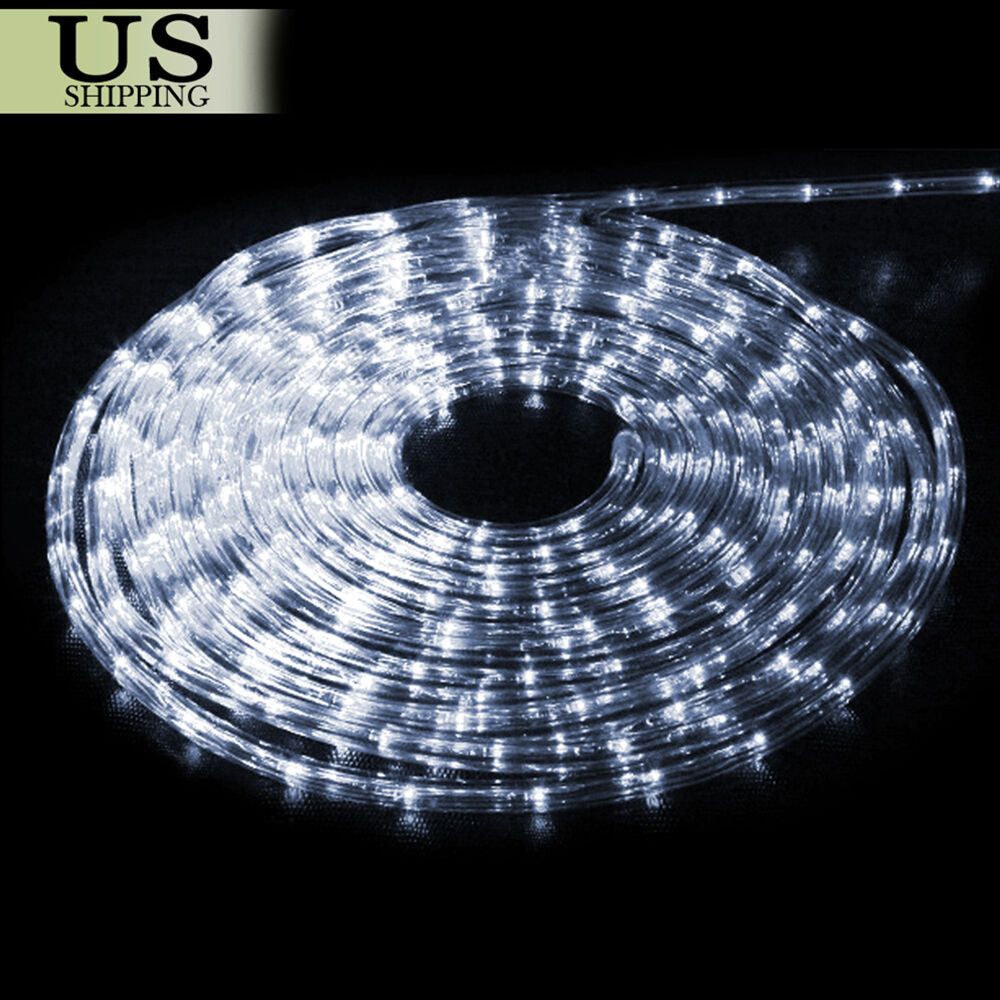 LED Rope Light 110V Garden Indoor Outdoor String Lighting Tube 50/150/100/300 Ft