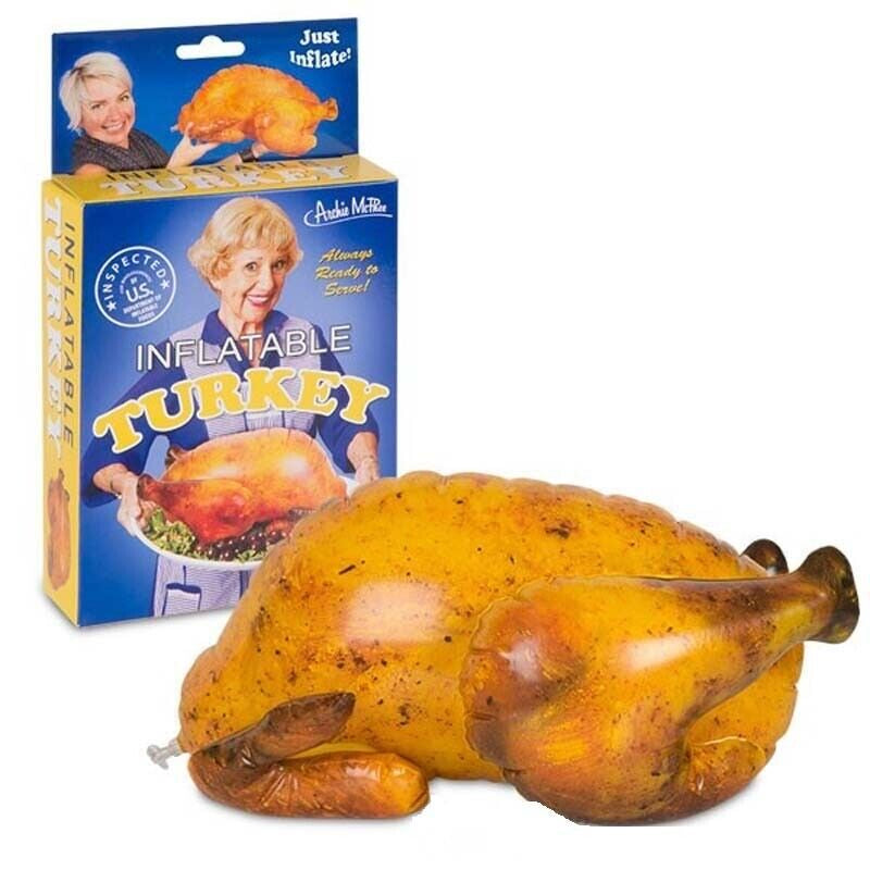 Inflatable Turkey Inflate Blow Air Decor Balloon Food Realistic Thanksgiving