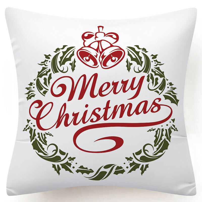 Throw PILLOW COVER Christmas Gift Decorative Xmas Two-Sided Cushion Cases 18X18"