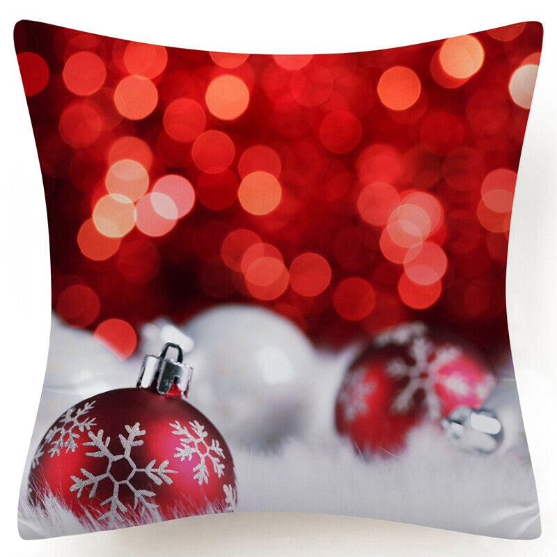 Throw PILLOW COVER Christmas Gift Decorative Xmas Two-Sided Cushion Cases 18X18"