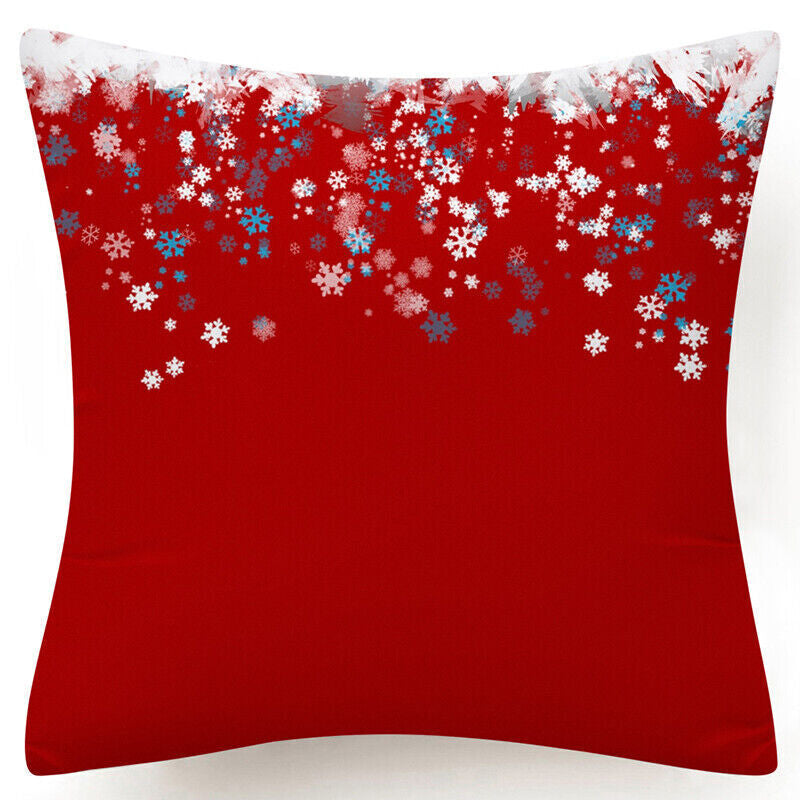Throw PILLOW COVER Christmas Gift Decorative Xmas Two-Sided Cushion Cases 18X18"