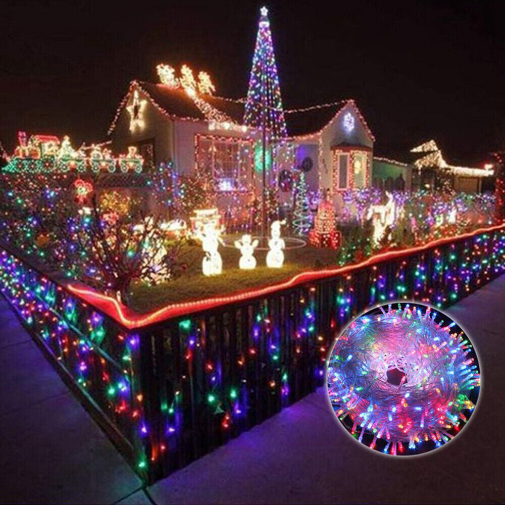 Fairy String Lights 500 LED Christmas Tree Wedding Xmas Party Decor Outdoor USA