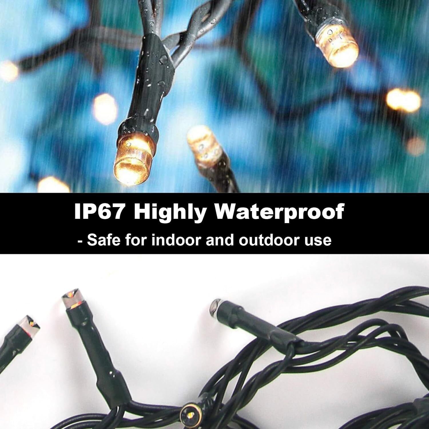 300 LED Fairy String Lights Party Christmas Tree Waterproof Outdoor Home Decor