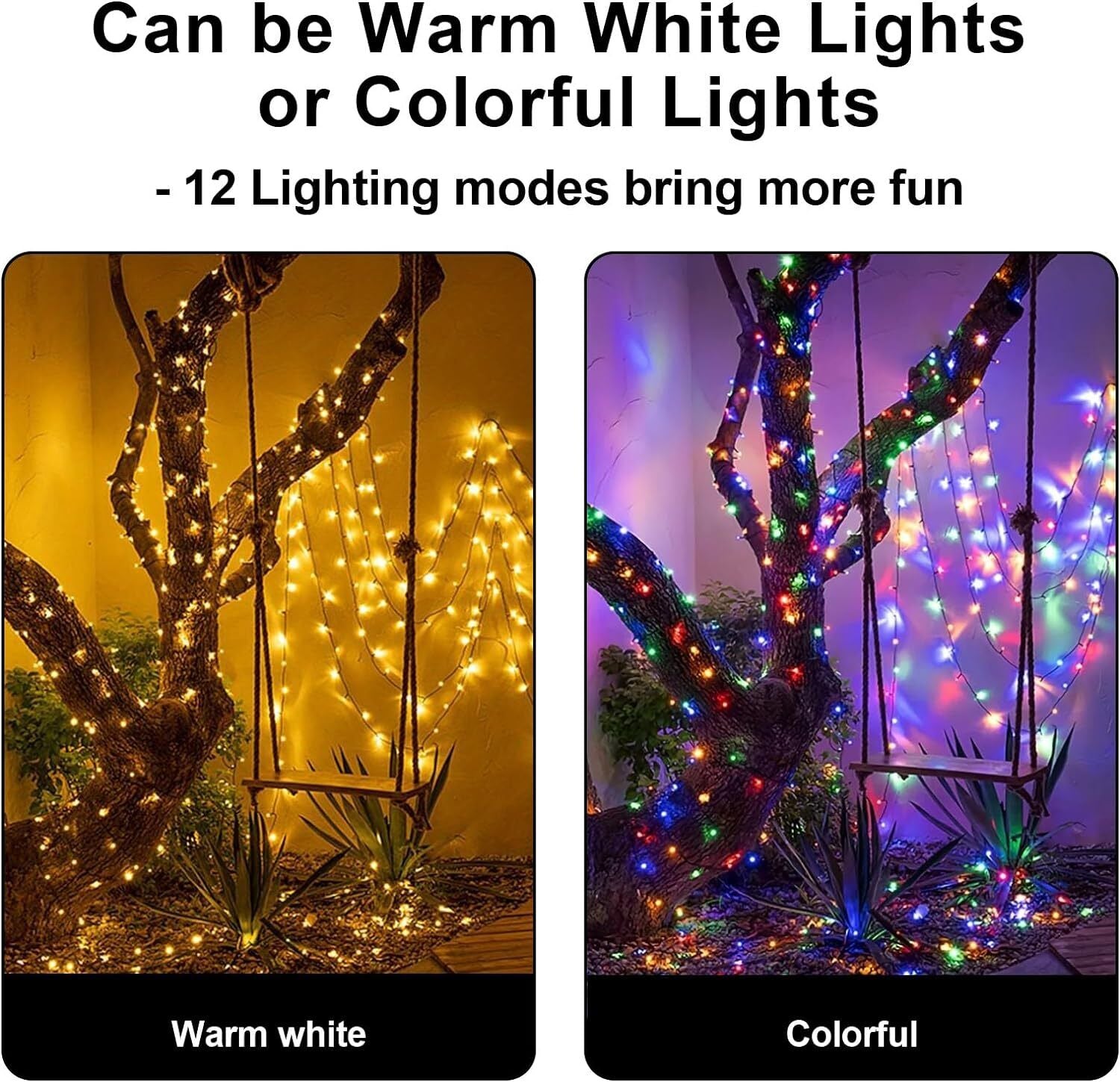300 LED Fairy String Lights Party Christmas Tree Waterproof Outdoor Home Decor