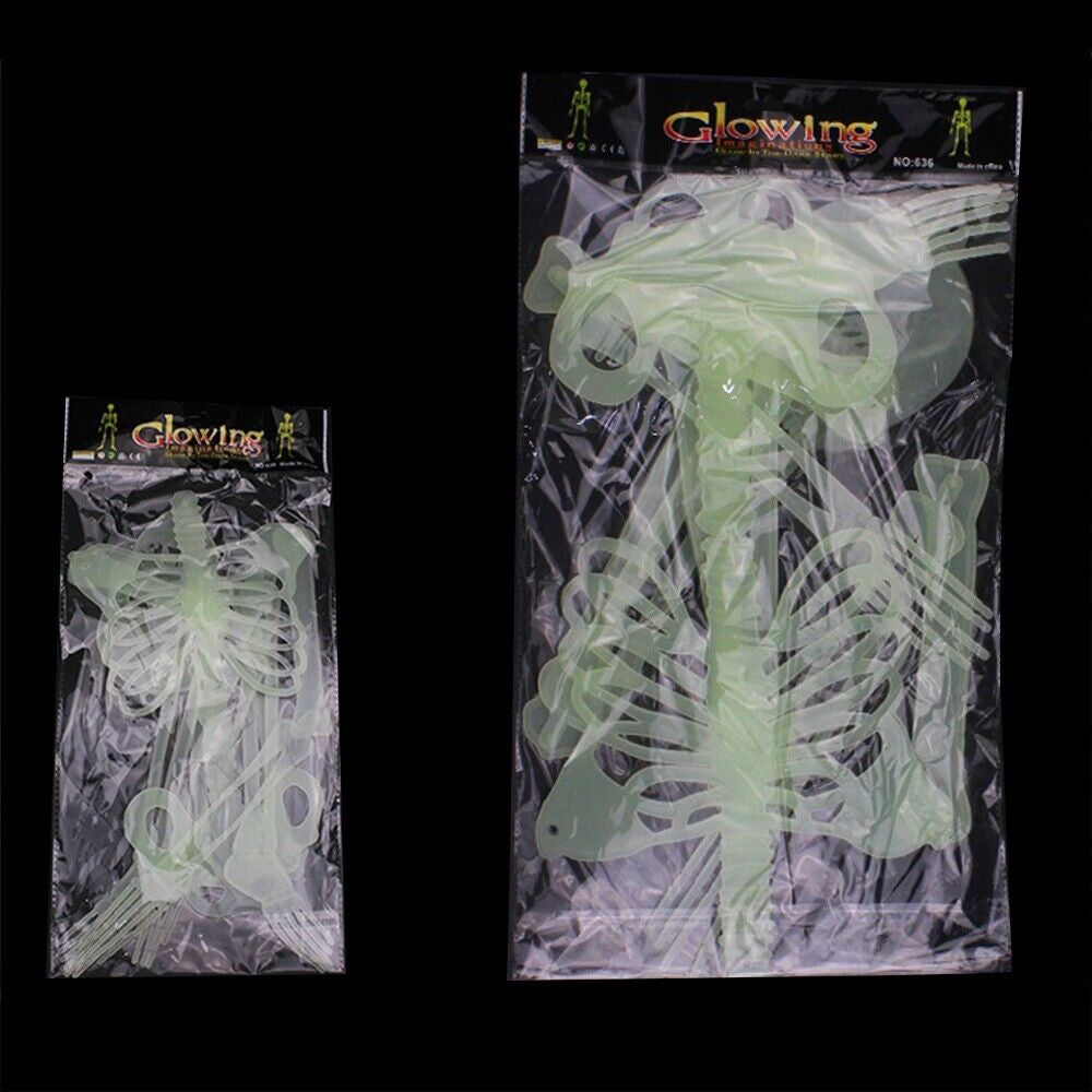 Halloween Scary Luminous Skeleton Glow Evil Hanging Decoration Outdoor for Party