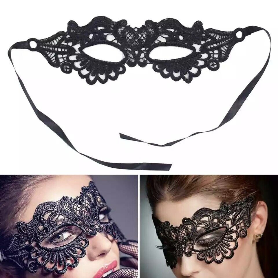 1Pc Black Lace Mask Sexy Masquerade Eye Face Eyemask Women Party Halloween Hot
