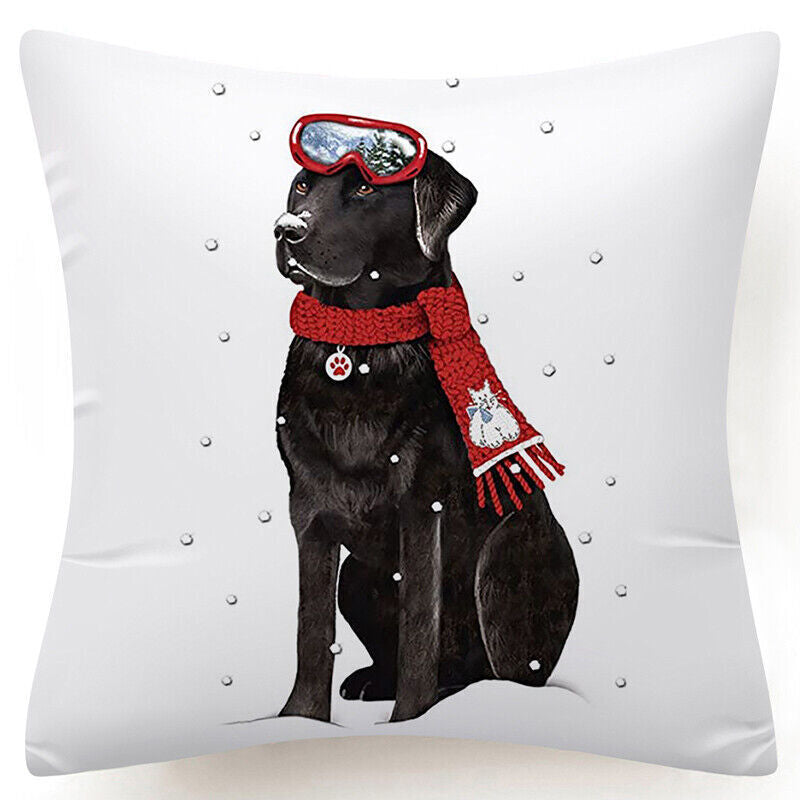 Throw PILLOW COVER Christmas Gift Decorative Xmas Two-Sided Cushion Cases 18X18"