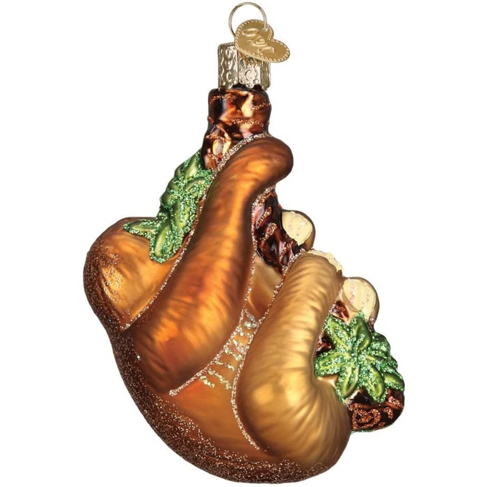 Old World Christmas Glass Blown Christmas Ornament, Sloth (With OWC Gift Box)