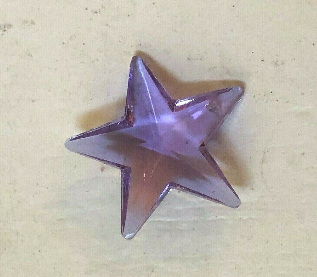 NEW: 28Mm Lilac Alexandrite Glass STAR PRISM ORNAMENT SUNCATCHER