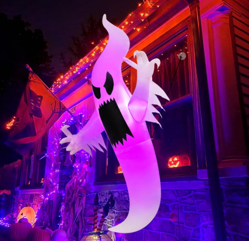 6 FT Halloween Inflatables Ghost Outdoor Decorations Blow up Yard Multicolor Han