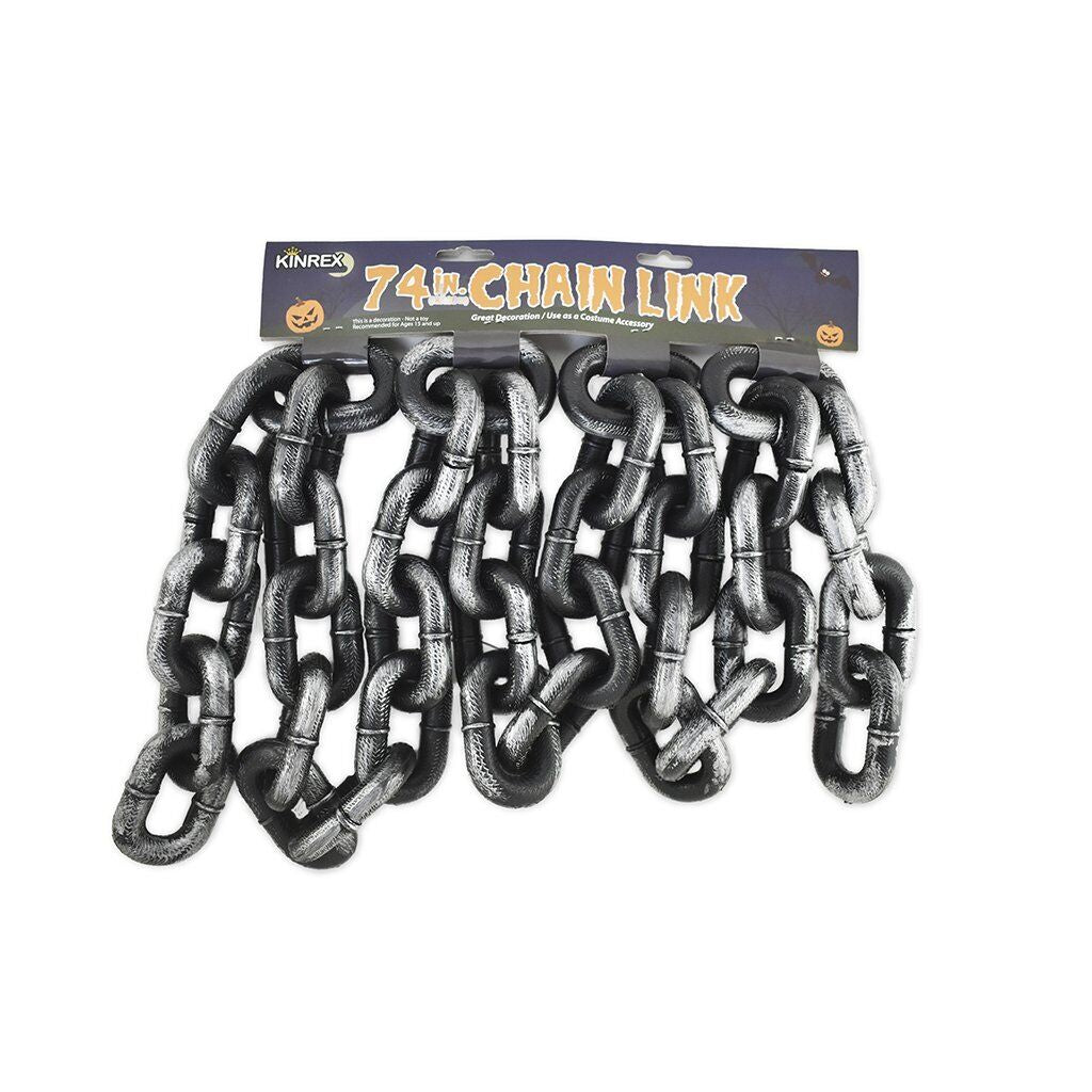 Plastic Chain - Halloween Plastic Chain - Grey and Black Chain