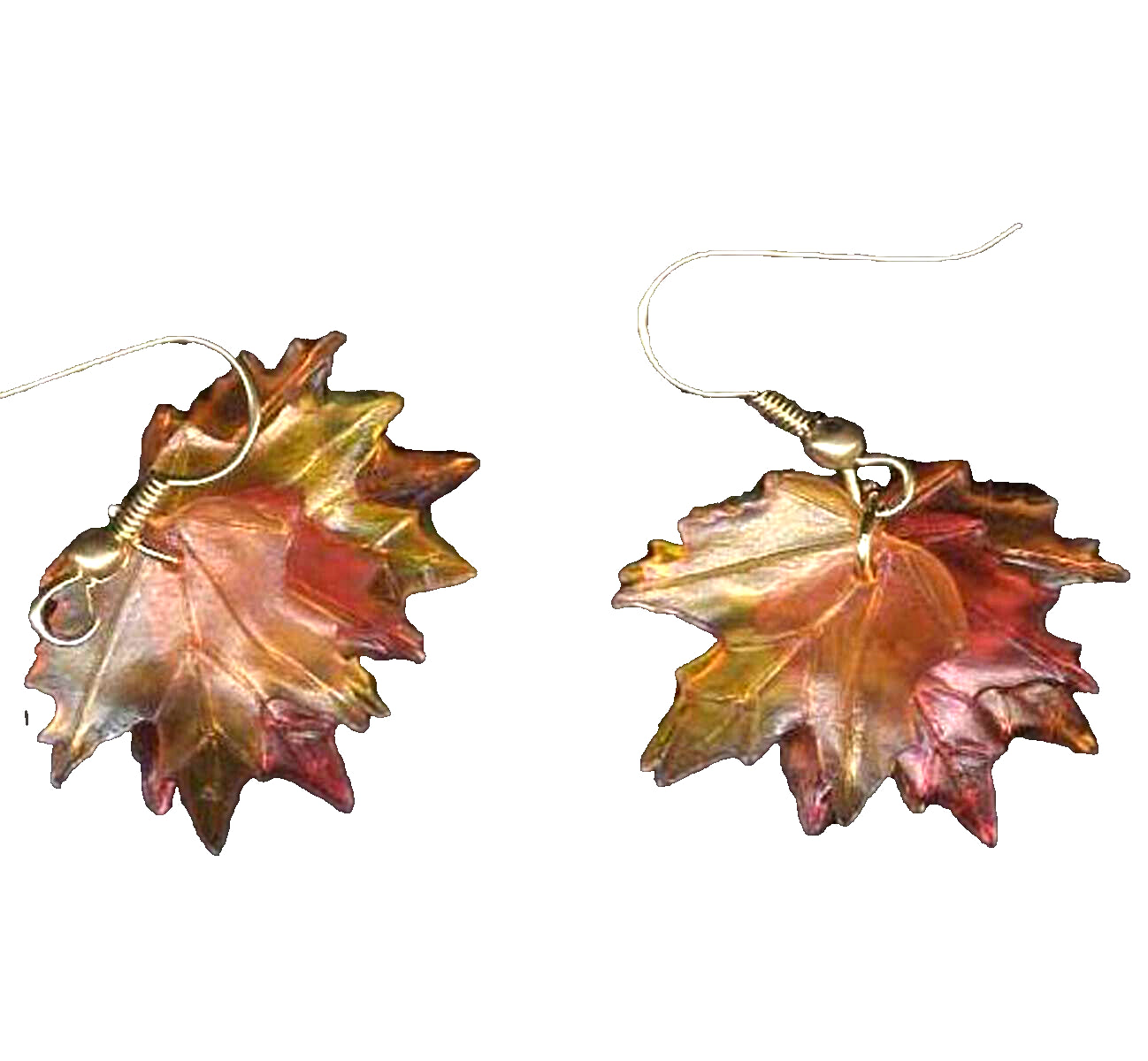 Fall Autumn Tree MAPLE LEAF LEAVES EARRINGS Thanksgiving Holiday Canada Jewelry