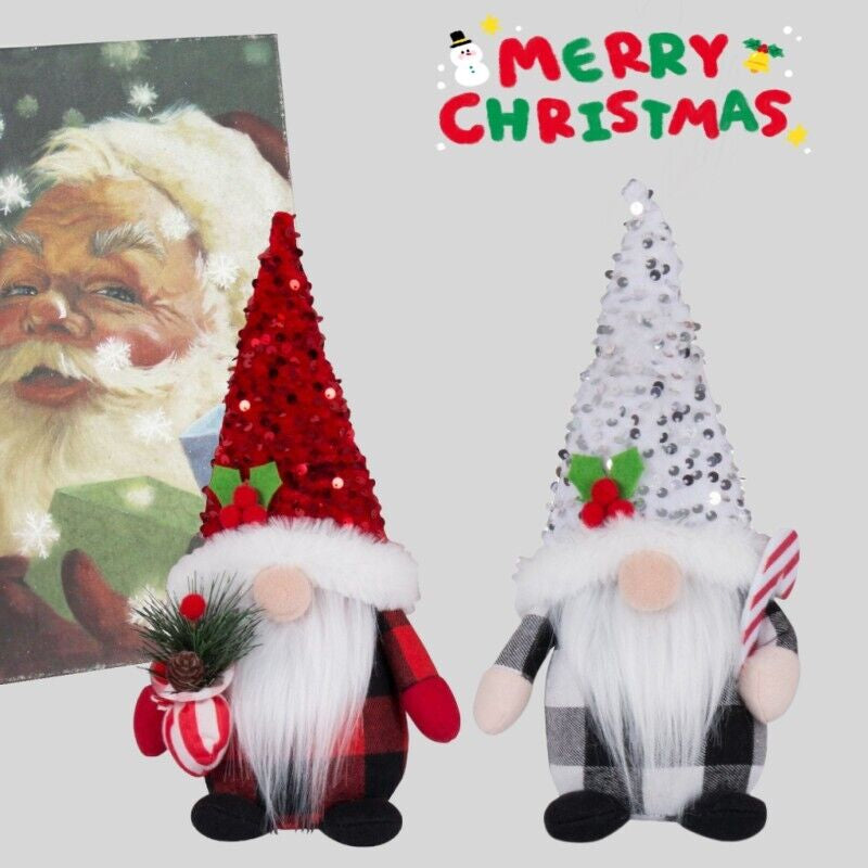 New Christmas Faceless Gnome Santa Xmas Plush Doll Kids Gift Home Decoration