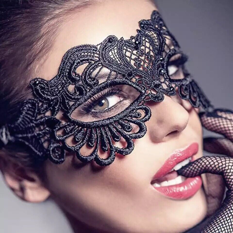1Pc Black Lace Mask Sexy Masquerade Eye Face Eyemask Women Party Halloween Hot