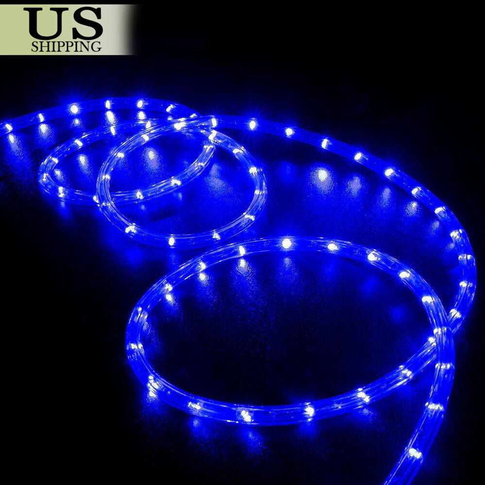 LED Rope Light 110V Garden Indoor Outdoor String Lighting Tube 50/150/100/300 Ft