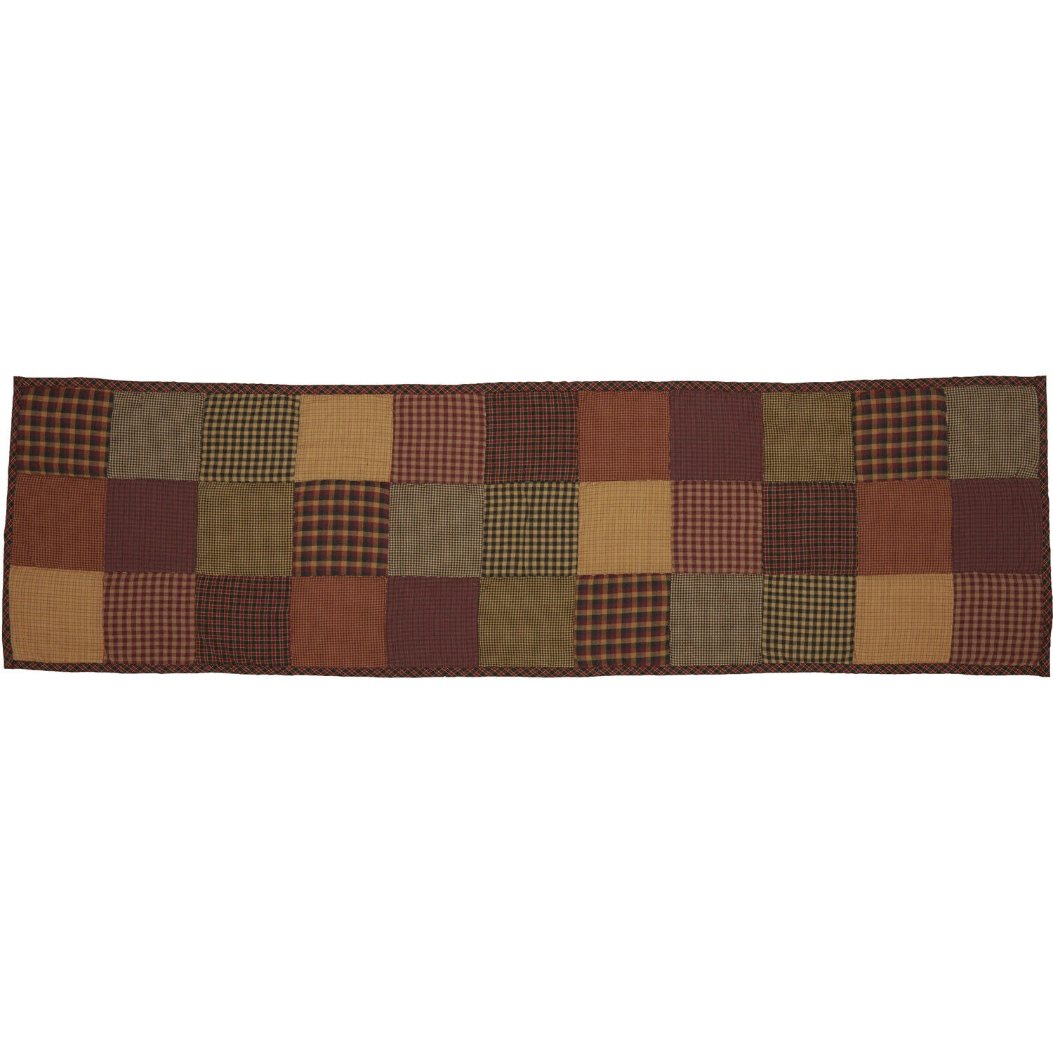 VHC Brands Table Runner Heritage Farms Primitive 13X48 Rect Quilted Thanksgiving