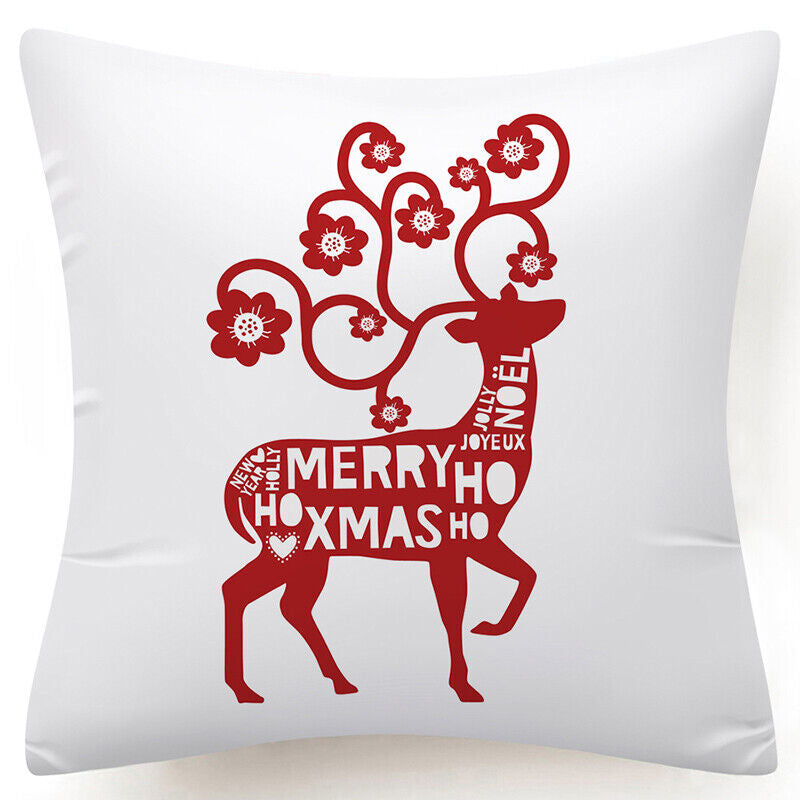 Throw PILLOW COVER Christmas Gift Decorative Xmas Two-Sided Cushion Cases 18X18"