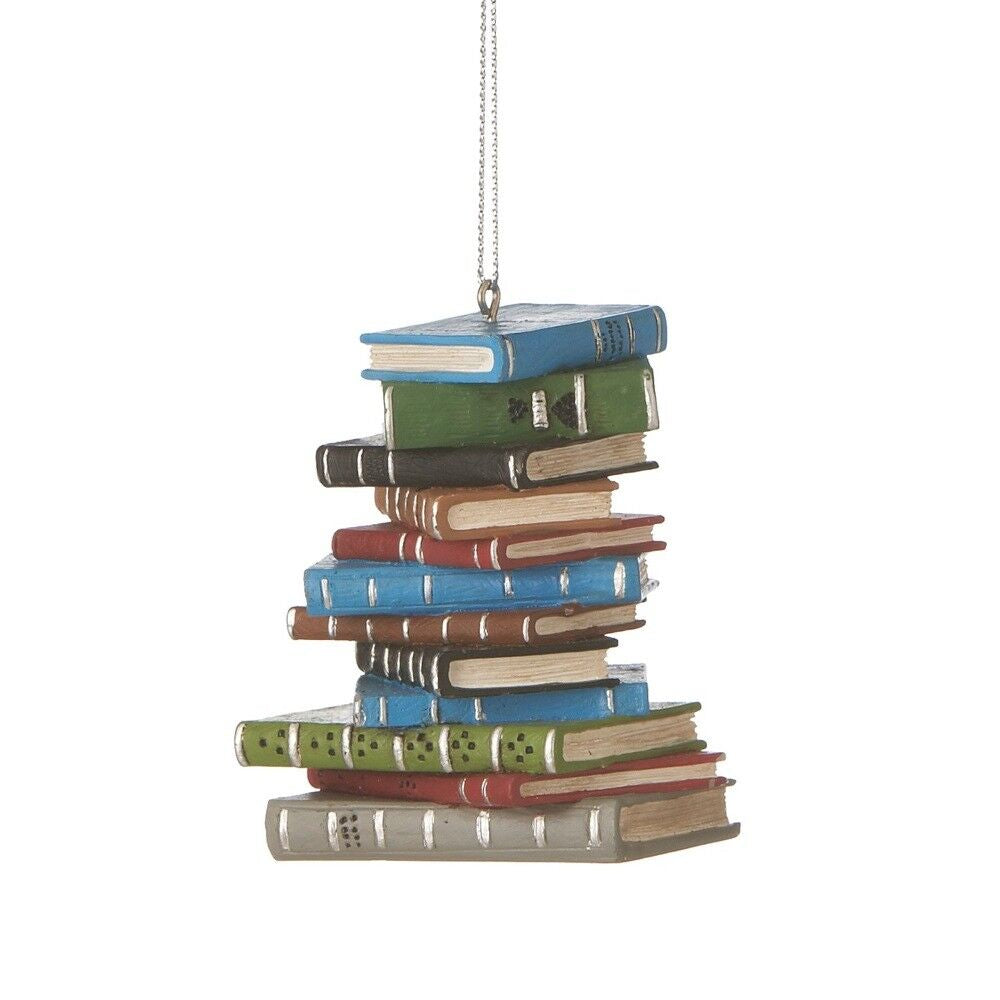 PILE of BOOKS Christmas Tree Ornament, 3" Tall, by Midwest CBK