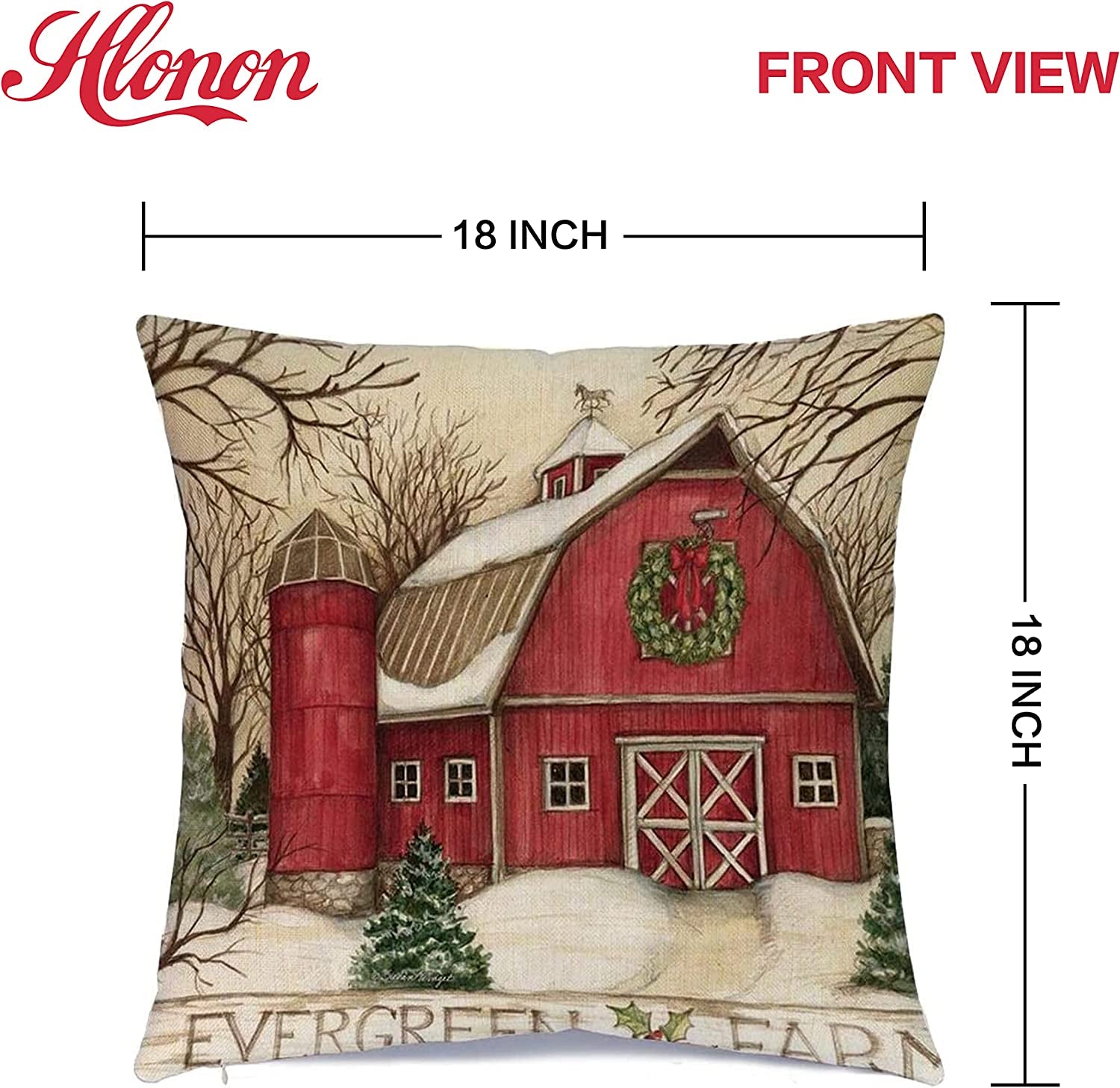 Christmas Decorations Christmas Pillow Covers 18 X 18 Inches Set of 4 -