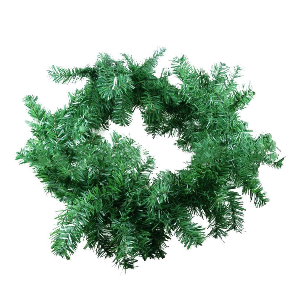 9FT Christmas Garland Artificial Wreath Ornaments Xmas Tree Home Rattan Decor US