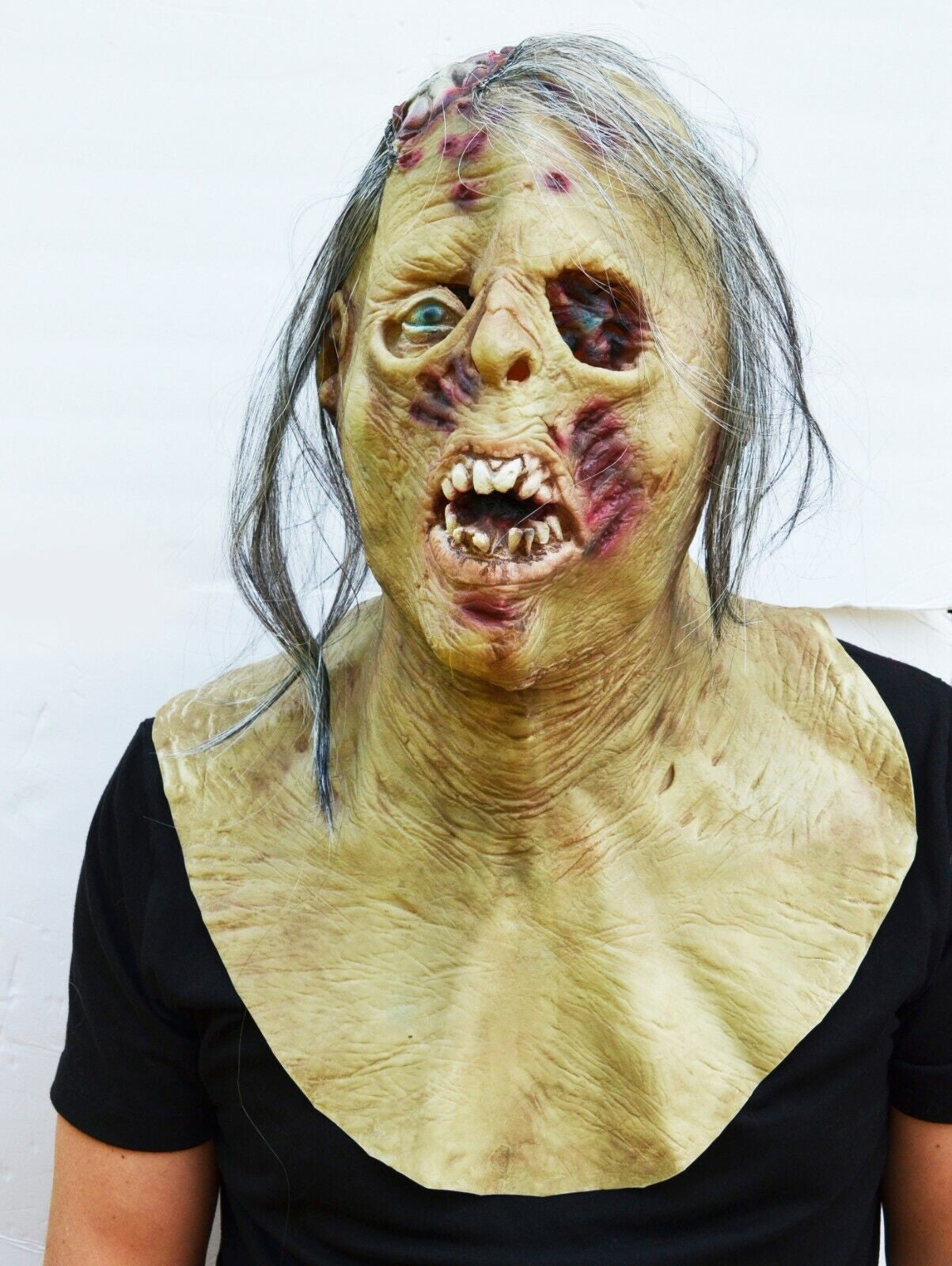 Zombie Halloween Mask Walking Zombie Rotting Dead Decaying Latex with Chest