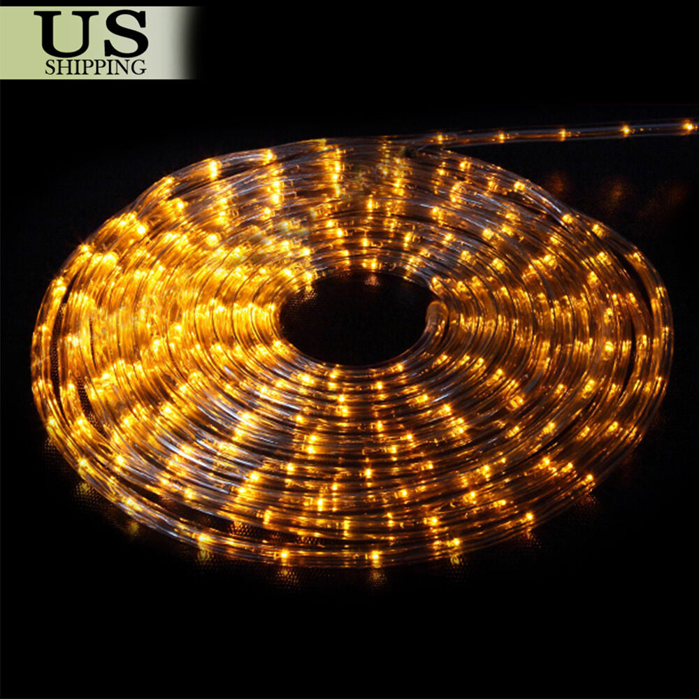 LED Rope Light 110V Garden Indoor Outdoor String Lighting Tube 50/150/100/300 Ft
