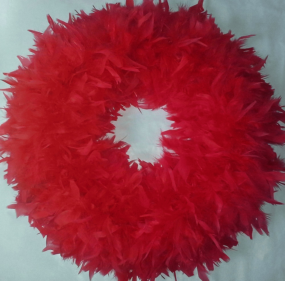 GORGEOUS FEATHER WREATHS for Chistmas! Nice Beautiful Gift Wreaths...Love These!
