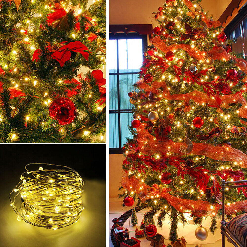 Fairy String Lights 500 LED Christmas Tree Wedding Xmas Party Decor Outdoor USA