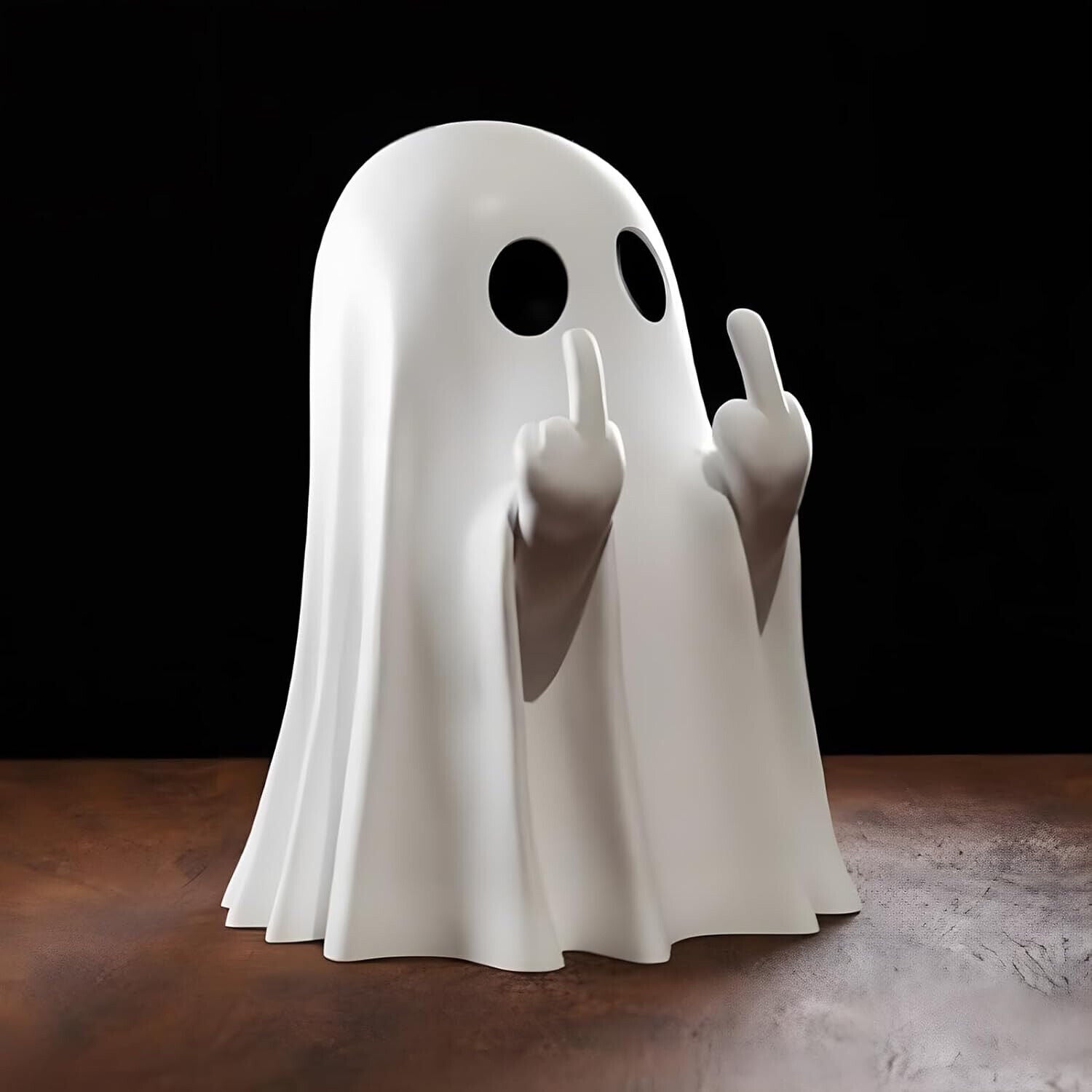Halloween Cute Ghost Figurine Spooky Resin Statue Decoration Home Tabletop Decor