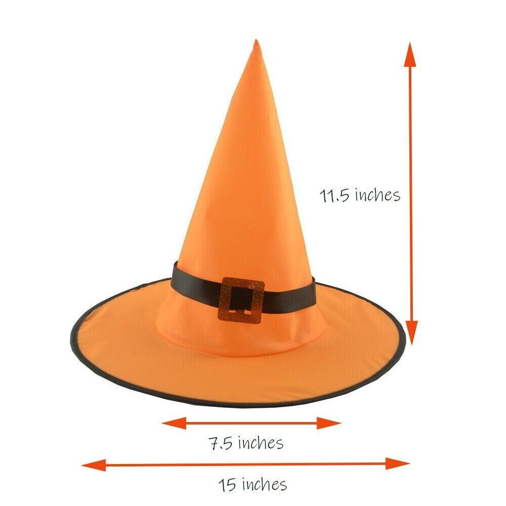 Halloween Witch Hats Lights Decoration for Outdoor Indoor Garden Yard -4 Pcs Set